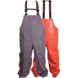 MEN'S HAULER 504 PVC BIBS - ORANGE AND GREY 2X-LARGE